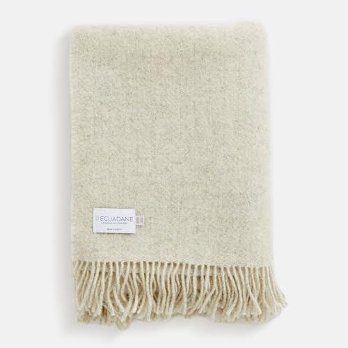 Ecuadane Luxury Wool Throw Blanket - Soft & Warm Throw for Living Room (Saoirse Ash, 71 x 51)  
Ecuadane Luxury Wool Thr